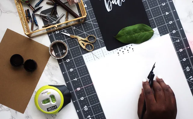 ruler, scissors, nature, compass, design, art, leaves, calligraphy, paper, sheets. Web design agency proposal template: structure, wording and the parts to adapt