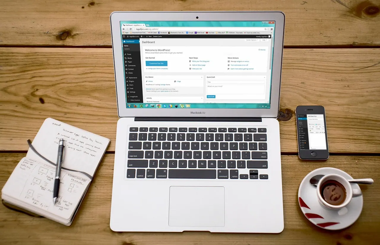 laptop, wordpress, wordpress design, smartphone, work station, notebook, coffee, computer, website, mobile, business, phone, brown business, brown computer, brown coffee, brown lap. Web design agency reporting and client retention guide